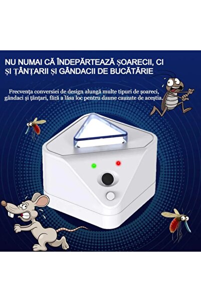 MILARIS Υπερηχητικό απωθητικό ποντικιών, Υπερηχητικά κύματα, 3 ηχεία, κάλυψη ...