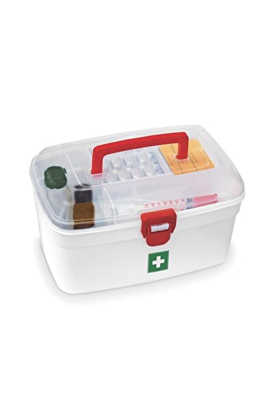 Generic Milton Medical Box – First Aid Kit Storage Organizer with Handle, Det...