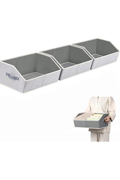 Generic صناديق تخزين خزانة بيج ثري، صندوق تخزين شبه منحرف، صندوق أدراج لخزانة...