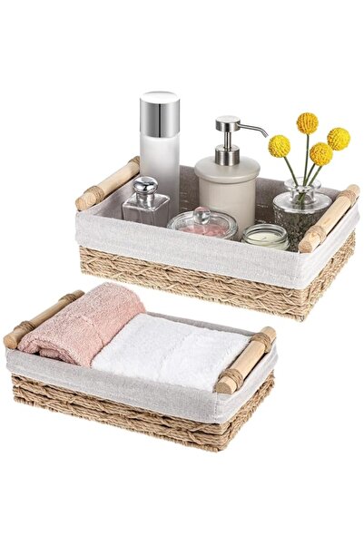 Generic Yelajoy Bathroom Baskets for Organizing，Wicker Baskets for Organizing...