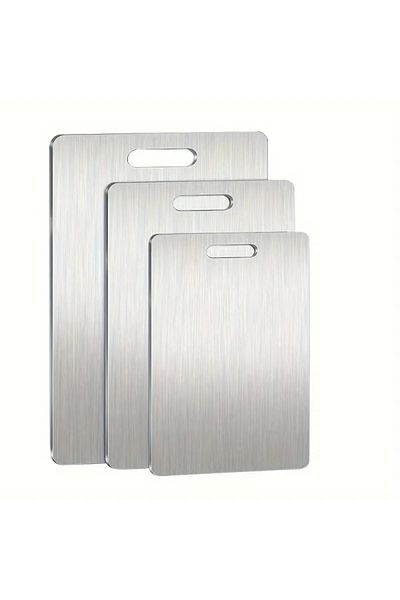 Dr.Dermalok Set of 3 Stainless Steel Cutting Boards