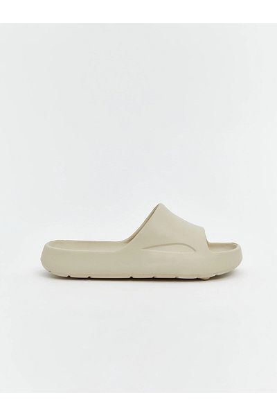 LC Waikiki Αγόρια παντόφλες LCW STEPS Μπεζ μονό λουράκι