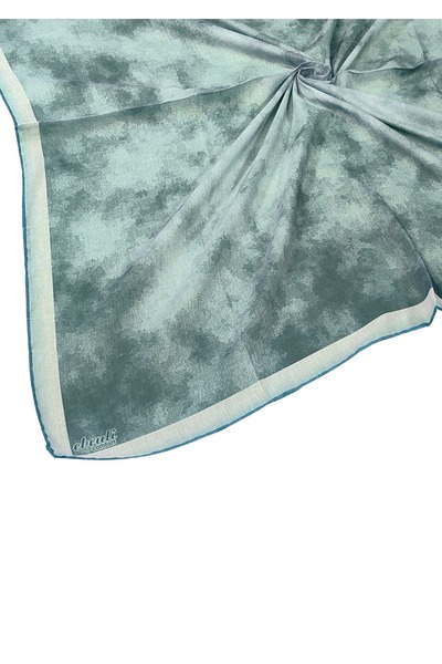 mim eşarp Eșarfă cu model din bumbac moale Ebruli - 95x95 cm