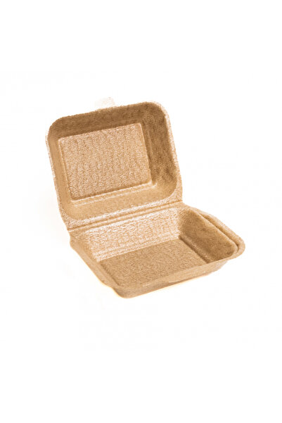 HORECA Caserolă dublă pentru hamburger din polistiren, HB9, set de 125 bucăți