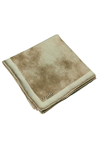 mim eşarp Eșarfă cu model din bumbac moale Ebruli - 95x95 cm