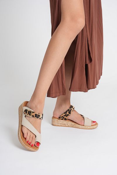 Taran Barbara Women's Gold Buckle Detailed Stylish and Comfortable Daily Suede Slippers