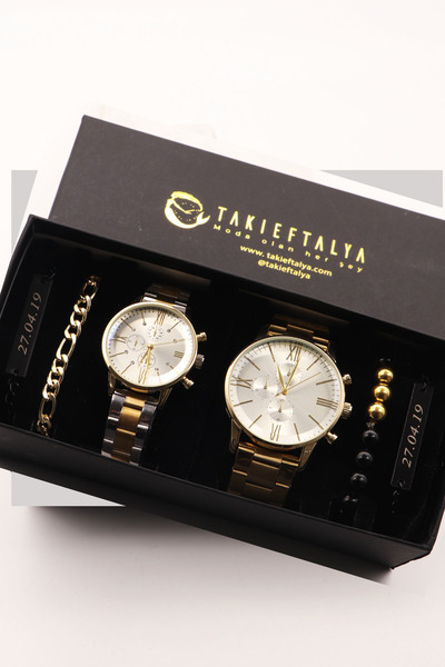 Northwatch Kişiye Özel Çift Saat Seti – Hediye Kutulu Sevgililer Günü Hediyesi