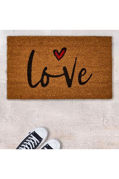 MATMEL Home Heart Love Door Mat - Beige - 35X60 cm