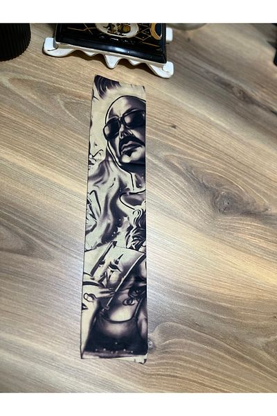 CN Tattoo Socks Digital Look Cooling Property Sun Protection