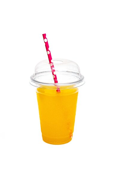 HORECA Set de 100 pahare fresh & frappe, cu capac, 500ml