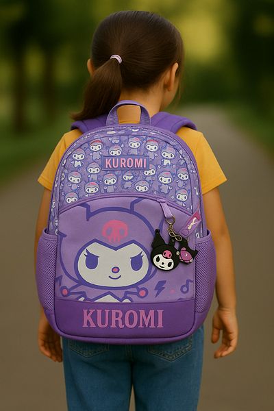 ANI OFİS KIRTASİYE A K Character Backpack for Girls – Suitable for Primary and Secondary Schools + Keychain Gift
