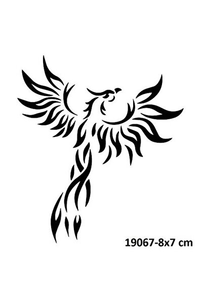 Genel Markalar Süpertrend Süzülen Anka Kuşu Geçici Dövme Şablonu