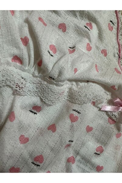 İpek Women's Rope Strap Lace Detailed Pajama Set with Shorts