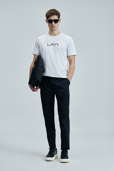 Lufian 111020244 Blaze Modern Graphic T-Shirt Men's T-Shirt White