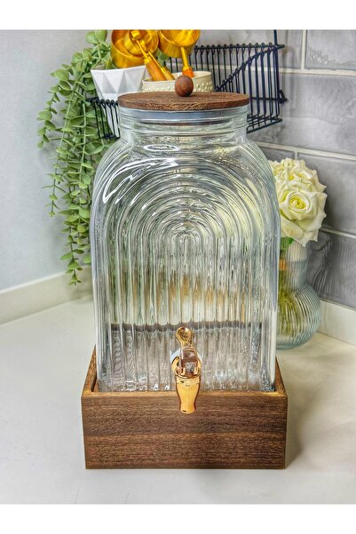 dunyazuccaciye 6 Litre Cam Akasya Sebil