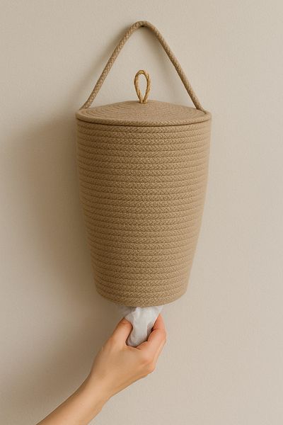 ÖRGÜM Overshoes Storage Basket Decorative Bag Holder 30X20 cm