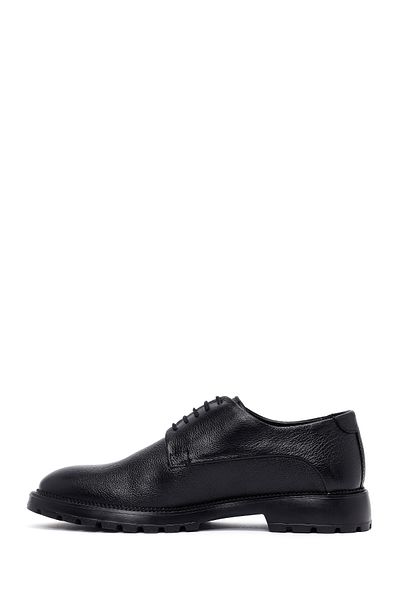 Derimod Men's Black Lace-Up Leather Casual Shoes 25Wfd7503Ft