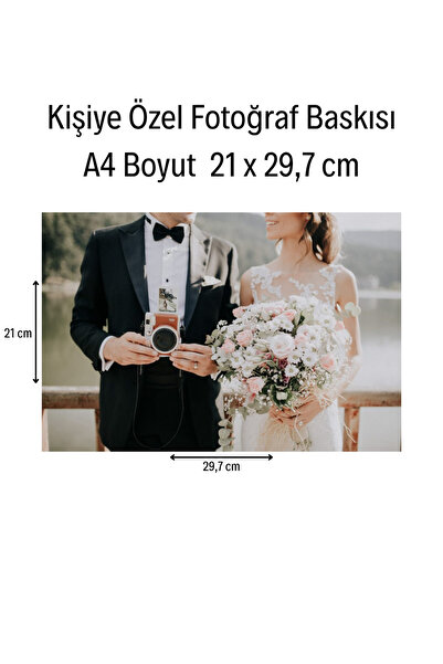 Organik Yolda Kişiye Özel Fotoğraf Baskısı, A4 Boyut, 21,0 X 29,7 Cm