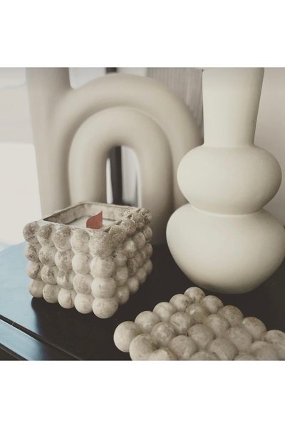 MH HOME Mermer Desen Bubble Mumluk ve Kokulu Mum Pinterest Model