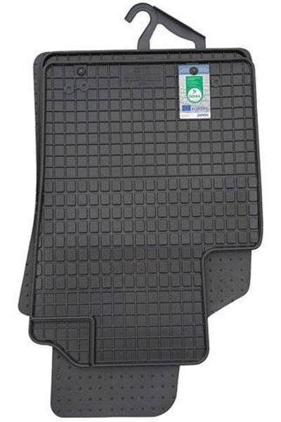 PETEX Set of 4 rubber car mats 95010PX, black, compatible with Fiat 500 312, Fiat 500C 312, P