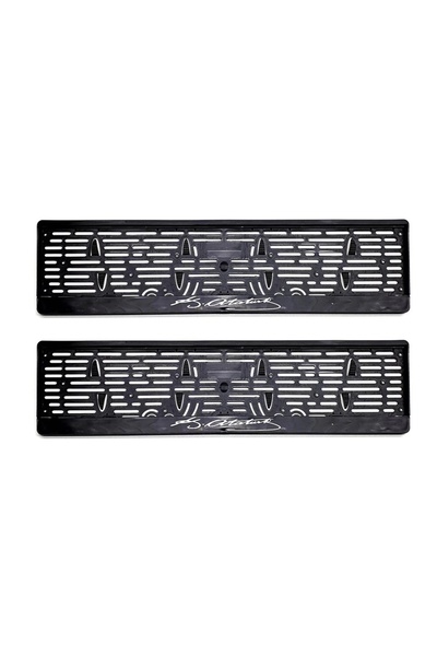 Genel Markalar K Ataturk Imzali Plastik Plakalik Plaka Altligi Citali 2 Li Beyaz