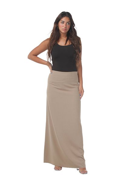 SUGA Elegant crepe qanash skirt