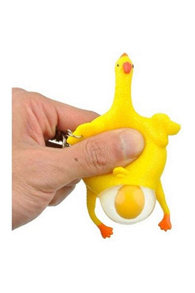 LIXADA لعبة دجاجة حسية خفيفة الوزن لتخفيف التوتر من السيليكون، مقاس 9×6 سم