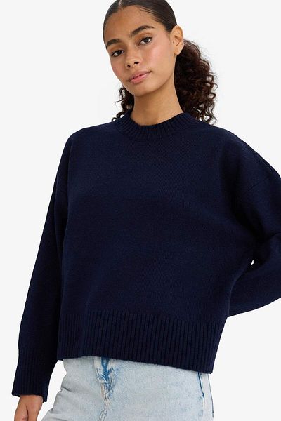 DeFacto Oversize Wide Fit Crew Neck Sweater F3895Ax25Wn