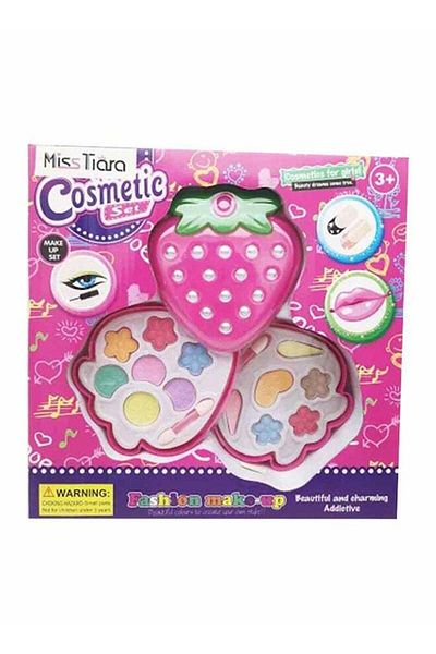 LIXADA Fashion Imaginative Pretend Makeup Strawberry Cosmetic Play Set For Girls