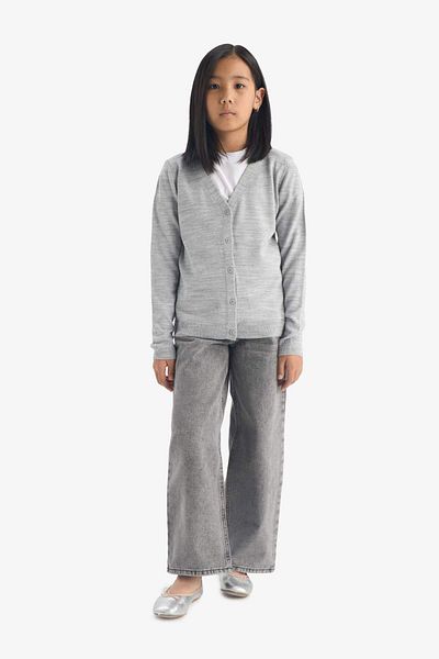 DeFacto Girls' V-Neck Buttoned School Cardigan E7708A825Au