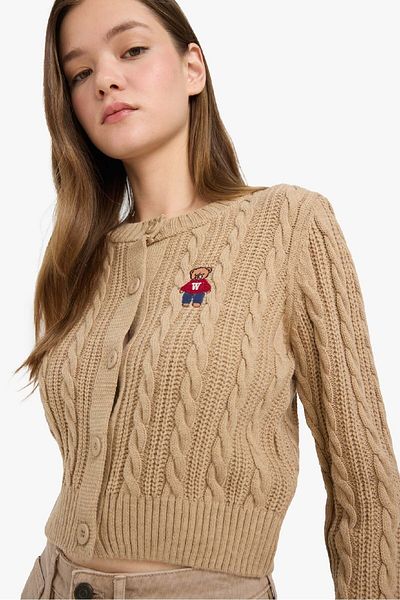 DeFacto Coool Regular Fit Crew Neck Cardigan E8237Ax25Wn
