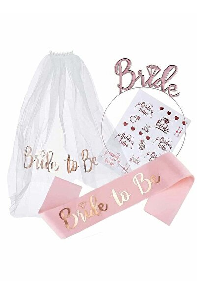 LIXADA 4 Pack Bride to Be Decoration Set