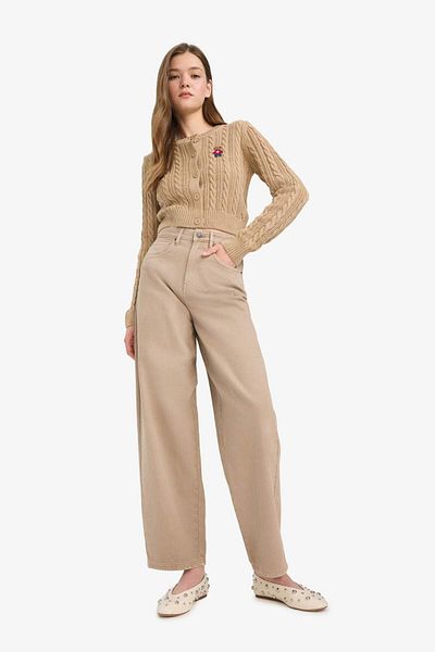 DeFacto Coool Regular Fit Crew Neck Cardigan E8237Ax25Wn