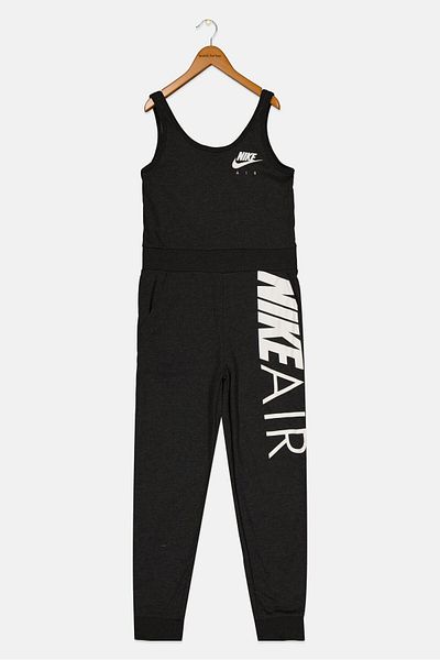 Nike Kids Girl Standard Fit Sleeveless Outdoor Jumpsuit, Black