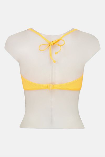 Rip Curl Women Pleated Padded Bikini Top, Neon Orange