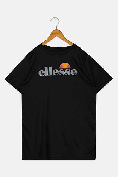 Ellesse Kids Boy Short Sleeves Training T-Shirt, Black