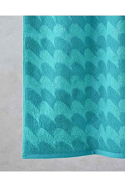 English Home Color Wave Cotton Yarn Dyed Beach Towel 90X150 cm Green
