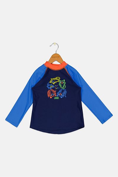Zoggs Toddlers Boy Graphic Print Long Sleeve T-Shirt, Multicolor
