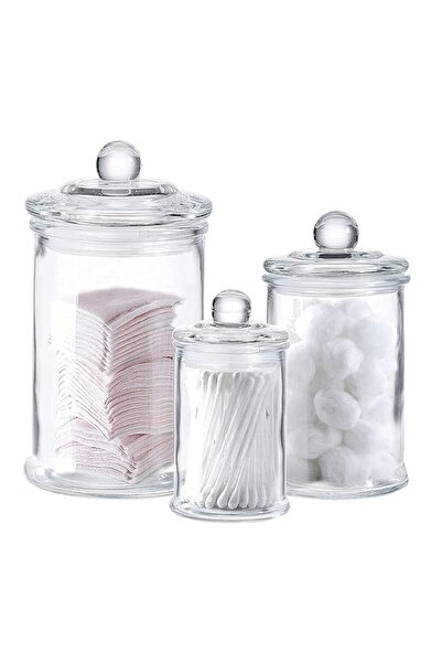 Generic Whole Housewares | Set of 3 Bathroom Canisters - Storage Container Ja...