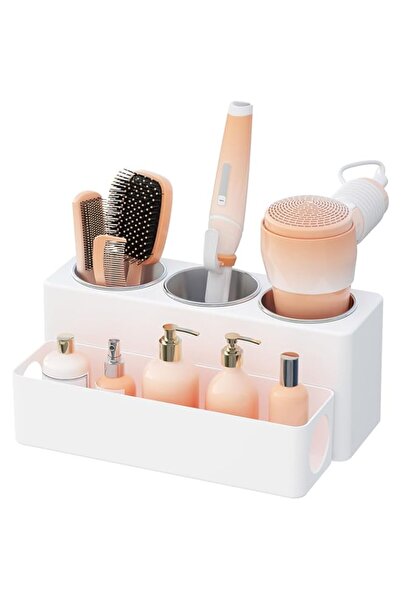 Generic منظم أدوات الشعر من لايف ويت، حامل مجفف الشعر على سطح الطاولة، حامل ف...