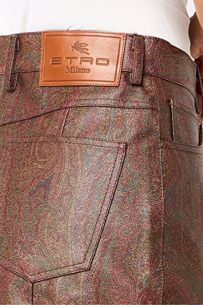 ETRO Women Textured Basic Shorts, Multicolor