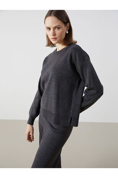 LC Waikiki Crew Neck Shiny Looking Women's Knitwear Sweater