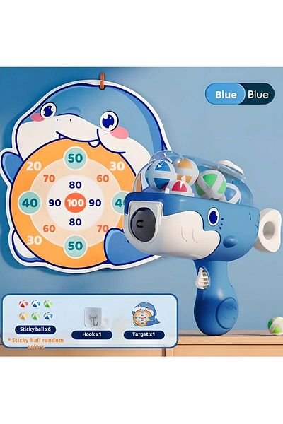 LIXADA Whale Sticky Ball Shooting Toy Set