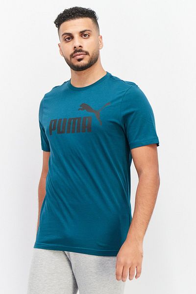 Puma Men Sportswear Fit Short Sleeve Running T-Shirts, Dark Teal Green