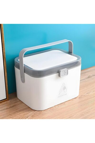 Generic صندوق إسعافات أولية Joyzzz، منظم أدوية محمول متعدد الألوان مع غطاء آم...