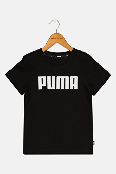 Puma Kids boy Brand Logo Outdoor T-Shirt, Black