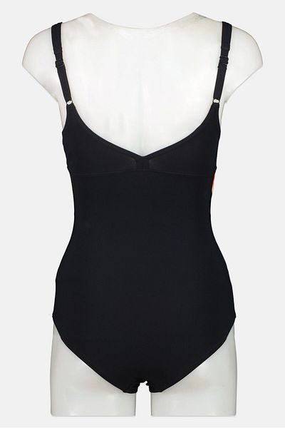 ARENA Women One Piece Non Padded Graphic Print Swimsuit, Black