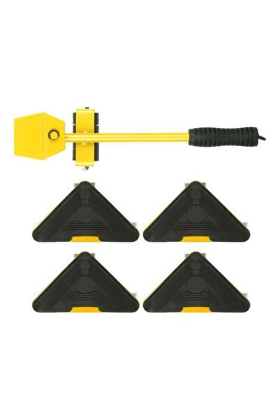 fun zone رافعة أثاث ثقيلة باللون الأصفر