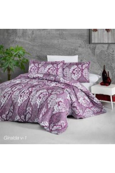 Ralex Premium Bed Linen Lux Satin 100% Cotton, 4 pieces king size, sheet 240 x 260 cm, duvet 200 x 220 cm,
