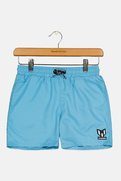 MESSİ Kids Boy Brand Logo Outdoor Shorts, Blue